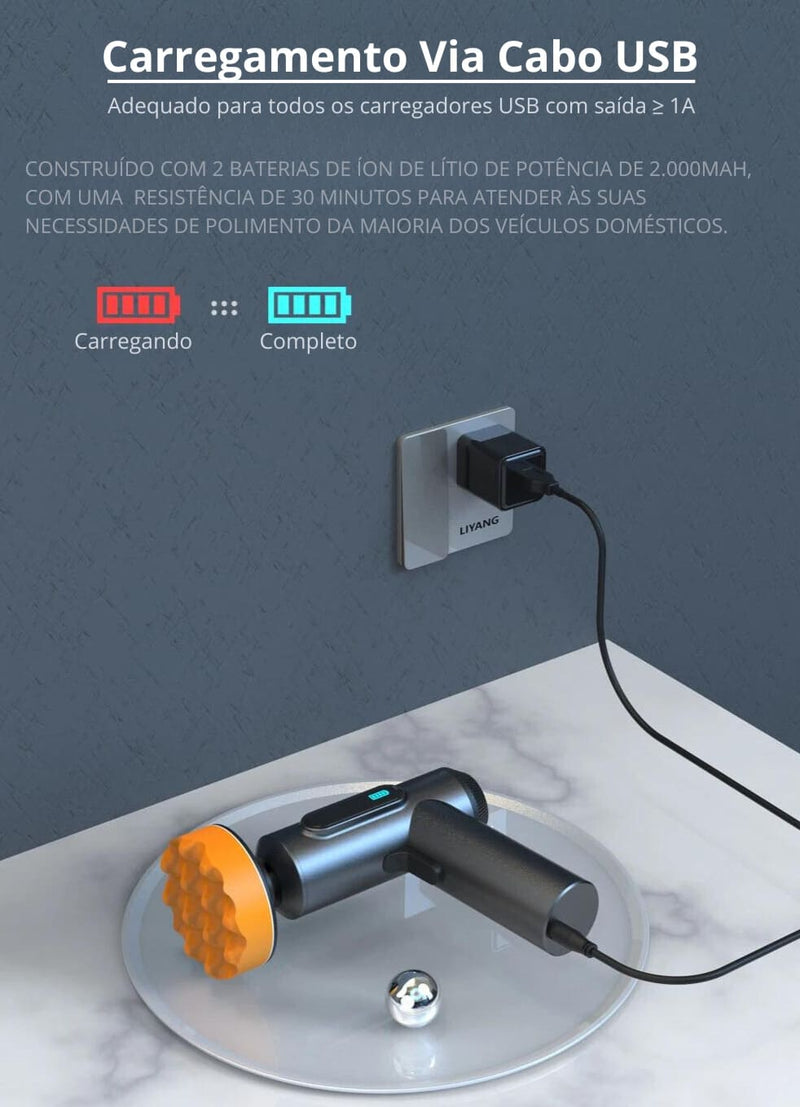 Polidor Automotivo Portátil - TurboPolisher®