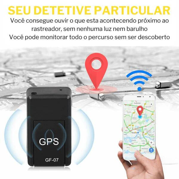 Mini Rastreador GPS - Rastreia e Grava Audio - GF-07
