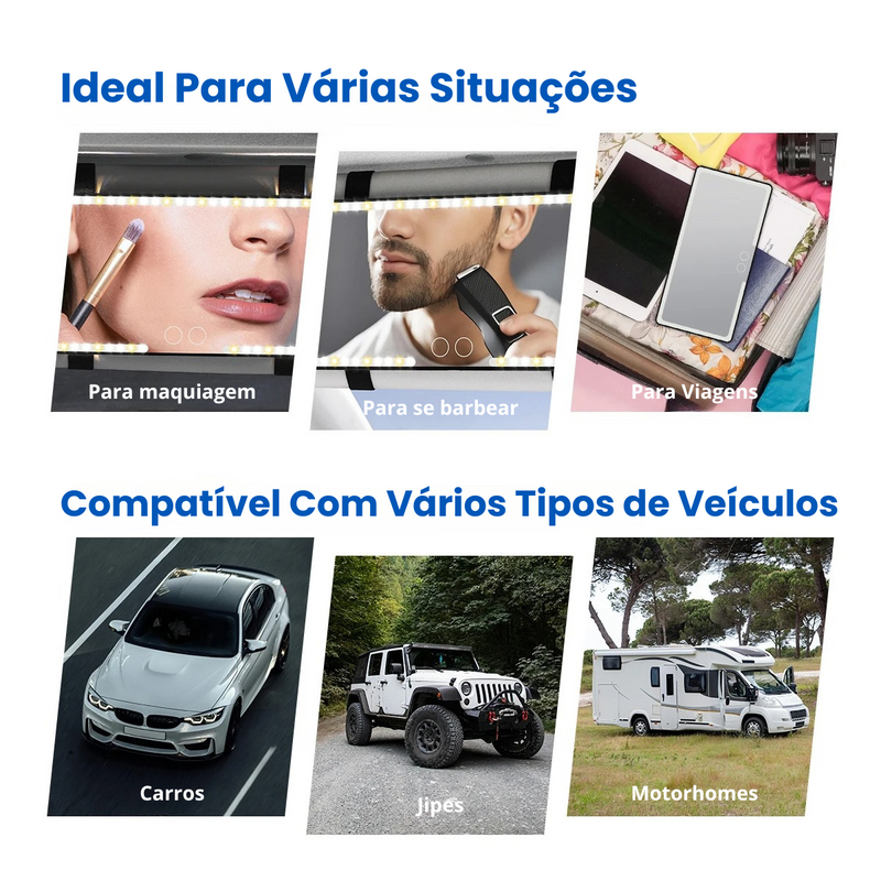 RadiantGlow® - Espelho Luminoso para Maquiagem