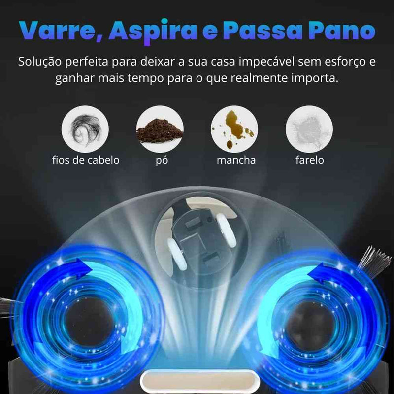 Robô Aspirador Inteligente 3 em 1  CleanMaster®