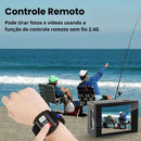 Câmera de Ação Profissional Portátil 4K Ultra HD 30FPS - FlashMotion Pro®