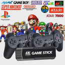 Game Stick Retrô 4K de 64GB: Desfrute de 20.000 Jogos com Qualidade Impressionante