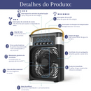 Mini Climatizador e Umididficador Portátil 3 em 1