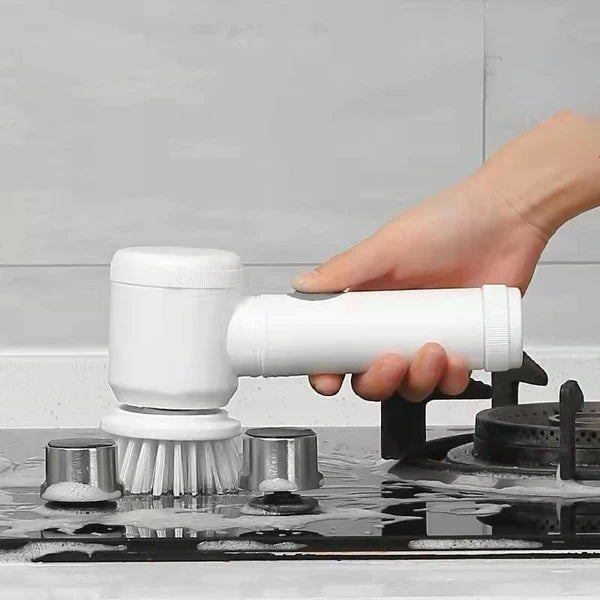 Escova Elétrica de Limpeza Multifuncional 4 em 1