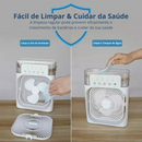 Mini Climatizador e Umididficador Portátil 3 em 1