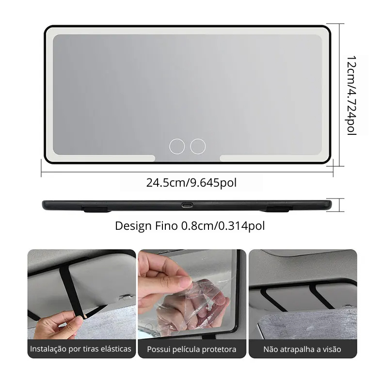 RadiantGlow® - Espelho Luminoso para Maquiagem