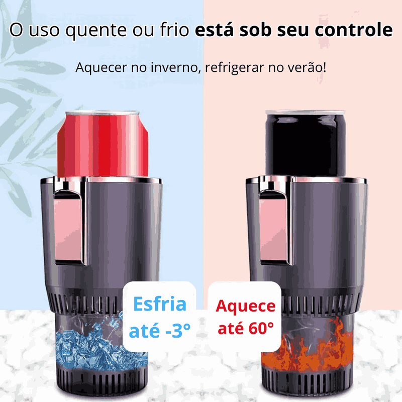 Porta-Copos Inteligente 2 Em 1 Aquecedor e Refrigerador de Bebidas – SmartCup®