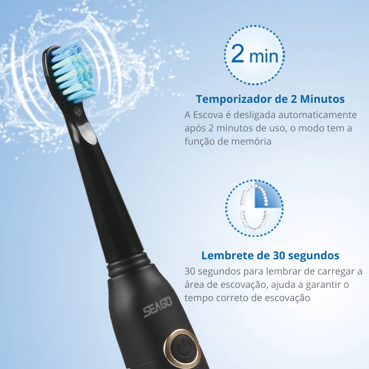 Escova de Dente Elétrica Seago®