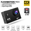 Câmera de Ação Profissional Portátil 4K Ultra HD 30FPS - FlashMotion Pro®