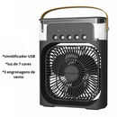 Mini Climatizador e Umididficador Portátil 3 em 1