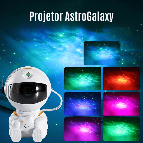 Astronauta Projetor de Galáxia - AstroGalaxy® - Klahr Tech