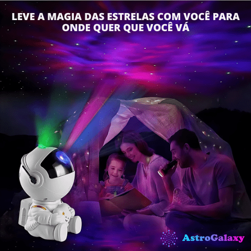 Astronauta Projetor de Galáxia - AstroGalaxy® - Klahr Tech