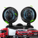 CarFresh Duo® - Ventilador Automotivo Portátil Duplo [Poder Ultra]