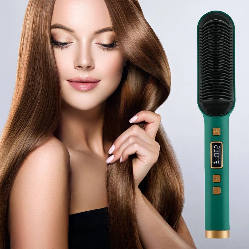 Escova Alisadora AlisaPro® - Cabelos Lisos e Radiantes em Minutos! - Klahr Tech